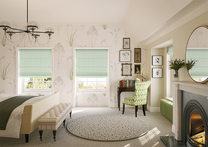 Nautical Stripes, Seagrass - Roman Blind - Image 8